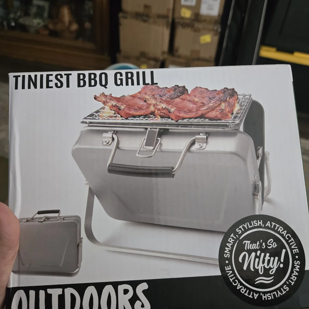 NIB MINI BBQ GRILL - Picture 2 of 4